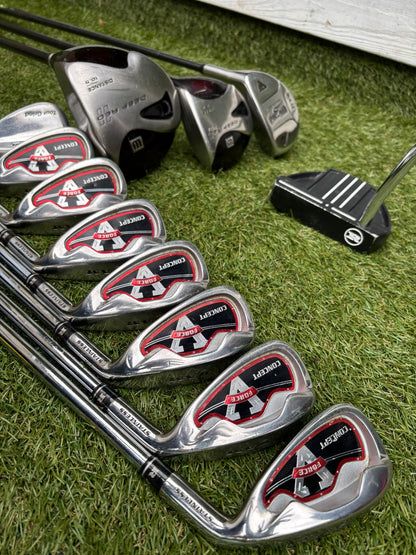 Wilson Deep Red Woods + Ram Concept Irons Set + Mizuno Stand Bag - Free P&P