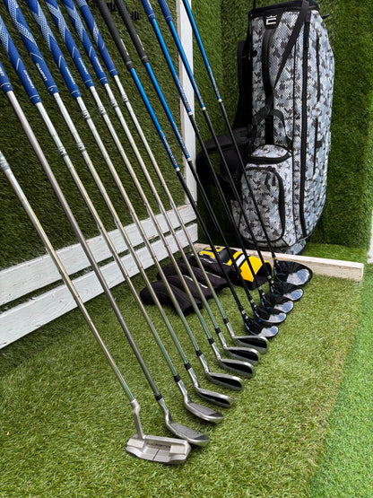 Cobra FLY-XL Complete Golf Set, Matching Woods, Hybrids, Irons & Cobra Ultralight Pro Stand Bag