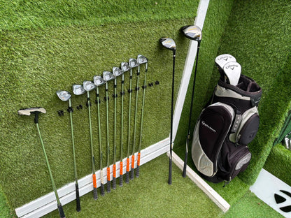 Callaway X Forged Irons, Callaway Warbird Woods, Cleveland CG16 Wedge & TaylorMade Cart Bag