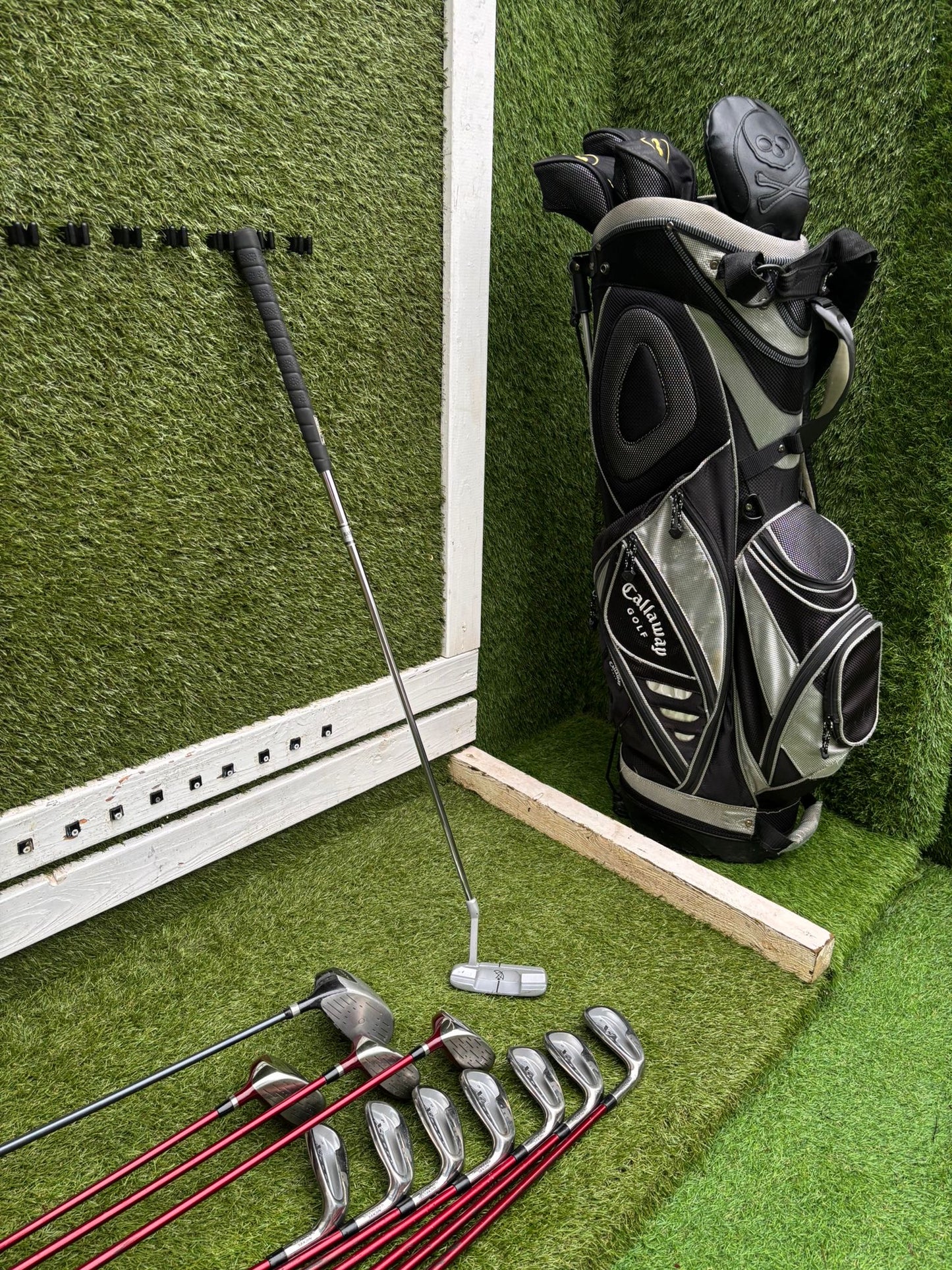 Golden Bear Irons + Xs Tech Woods + Donnay Driver + Callaway Stand Bag – 12-Club Golf Set