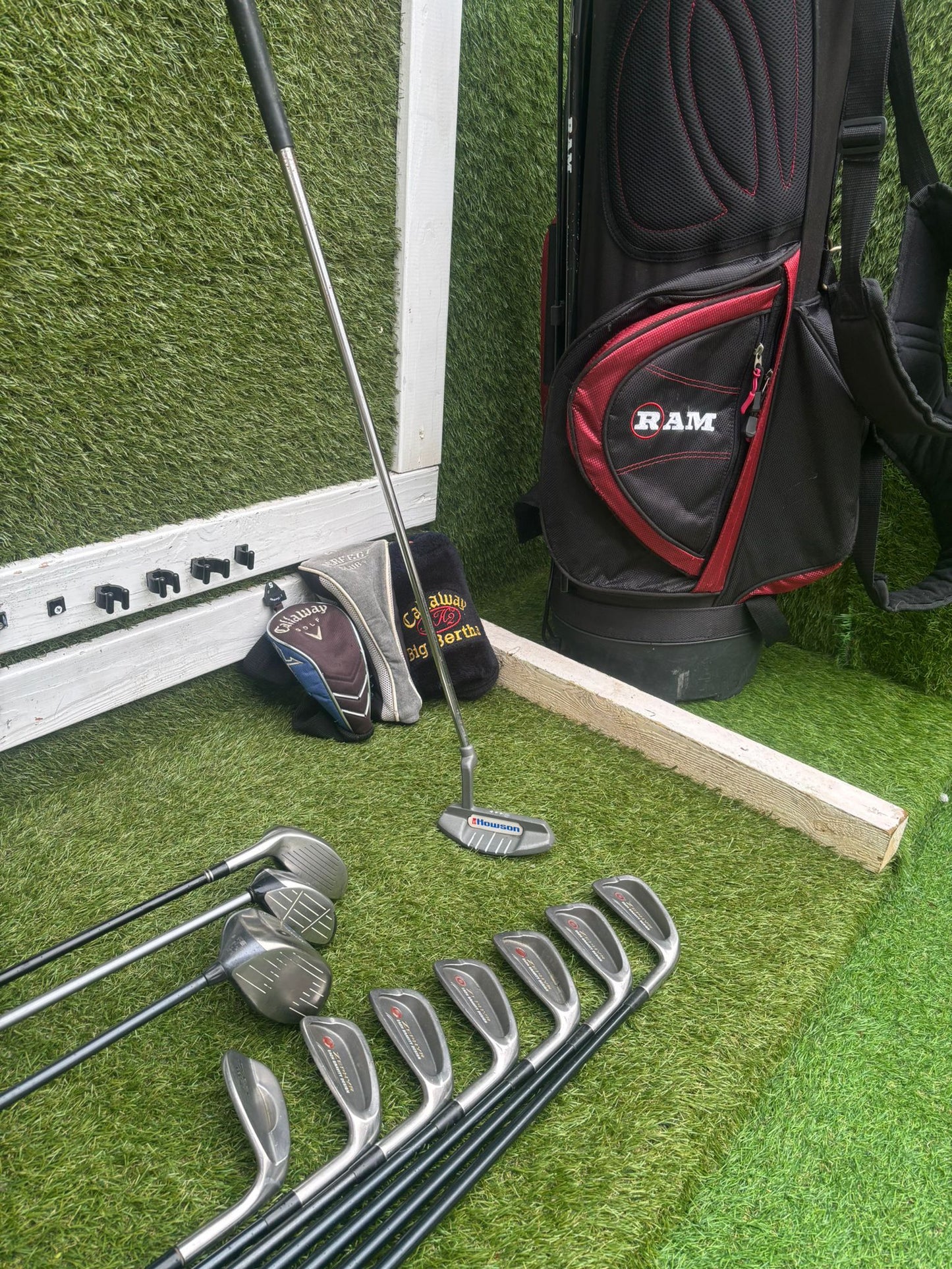 Mizuno Zephyr Irons + Callaway Big Bertha Woods + Hybrid + Wedge + Stand Bag (11 Clubs)