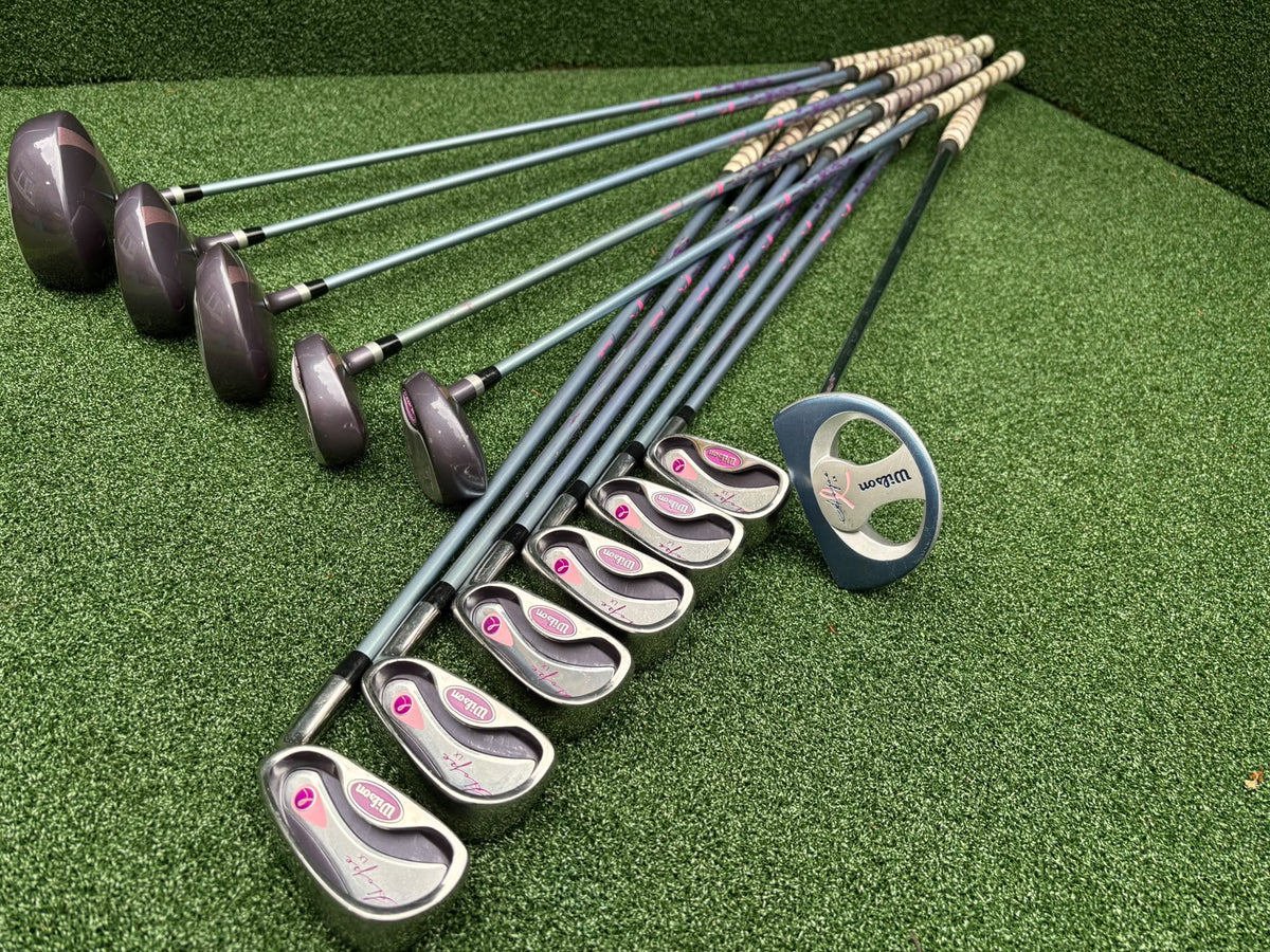 Wilson Hope LX Ladies Complete Golf Set – Matching Woods, Hybrids, 6–SW Irons, Putter & Wilson Bag