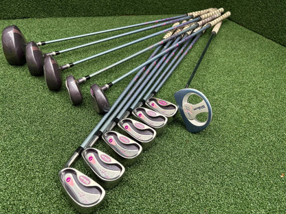 Wilson Hope LX Ladies Complete Golf Set – Matching Woods, Hybrids, 6–SW Irons, Putter & Wilson Bag