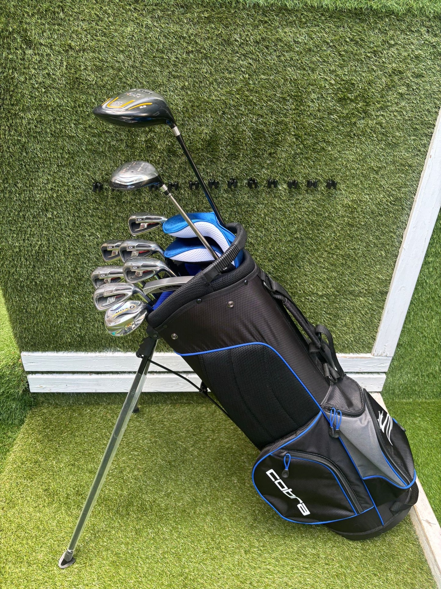 Wilson Staff Di11 Golf Set with Mizuno MX-700 Driver, Ping DSE Pengyo Putter & Cobra Stand Bag