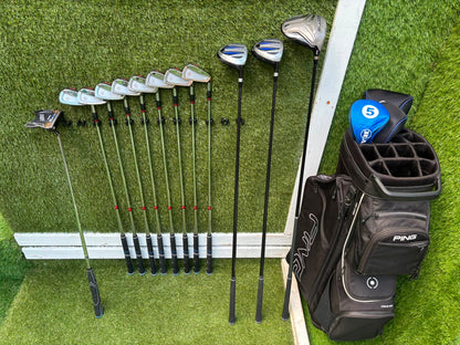 Ben Hogan Apex Edge Pro Forged Golf Set | Cobra FLY-XL Driver | Rife RG7 Putter | PING Traverse Cart Bag
