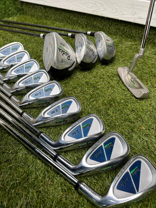 Ryder Z-50 Full Set 3–SW (9 Irons) + Driver + 3W & 5W + Putter + Stand Bag