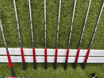 Slazenger Iron-Woods, Nike Driver, Wilson Fairway Wood, Voodoo Daddy Putter & Stand Bag