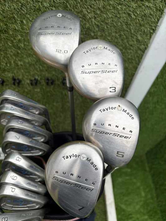 Mizuno & TaylorMade Ladies Golf Set – Burner SuperSteel + Widec Series £214.00 Delivered