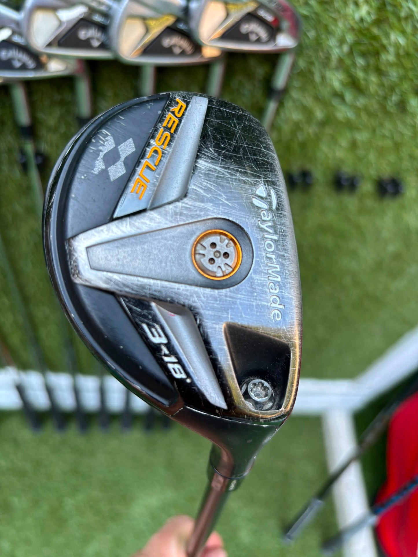 Callaway Apex DCB Irons, Mizuno Driver, Odyssey Lab Putter & TaylorMade Team Tour Cart Bag