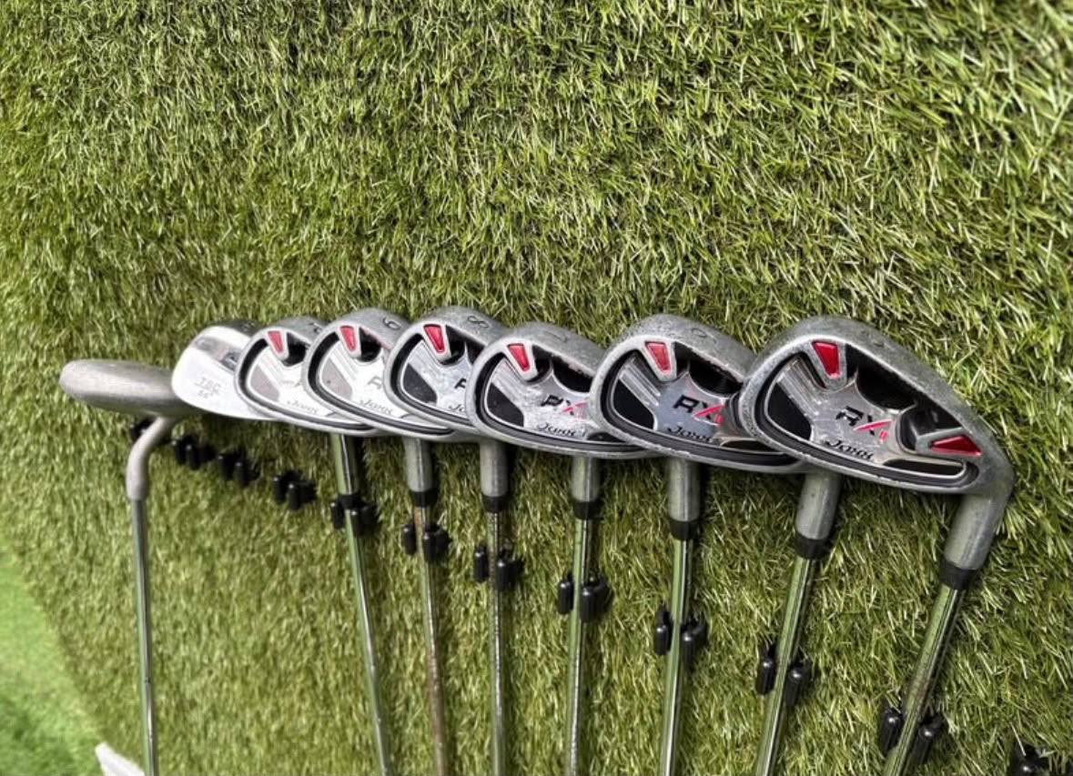 Jaxx RX II Complete Golf Set – Slazenger Panther Ti Driver, Woods, Hybrid, Wedge, Putter & Stand Bag