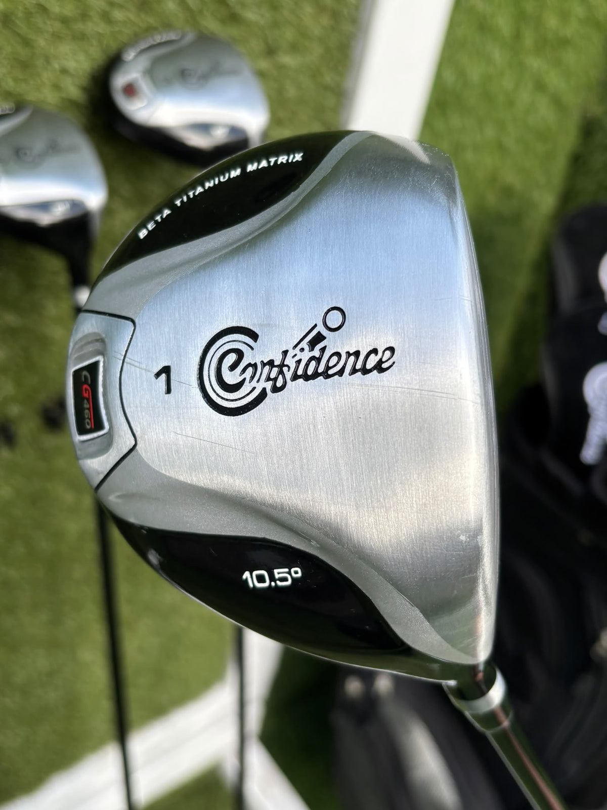Confidence CG460 3–SW Irons, 10.5° Driver, 3 & 5 Woods, Putter & Matching Bag – Unused Condition
