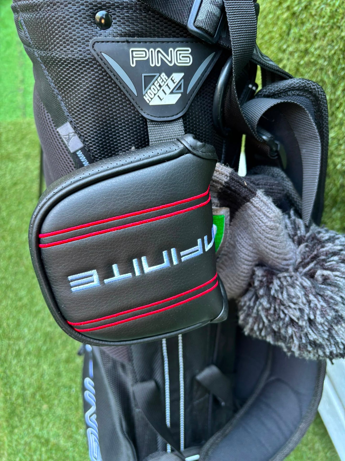TaylorMade Irons, Cleveland Driver, GX-7 Wood, MacGregor 7 Wood, Wilson Putter & Ping Stand Bag
