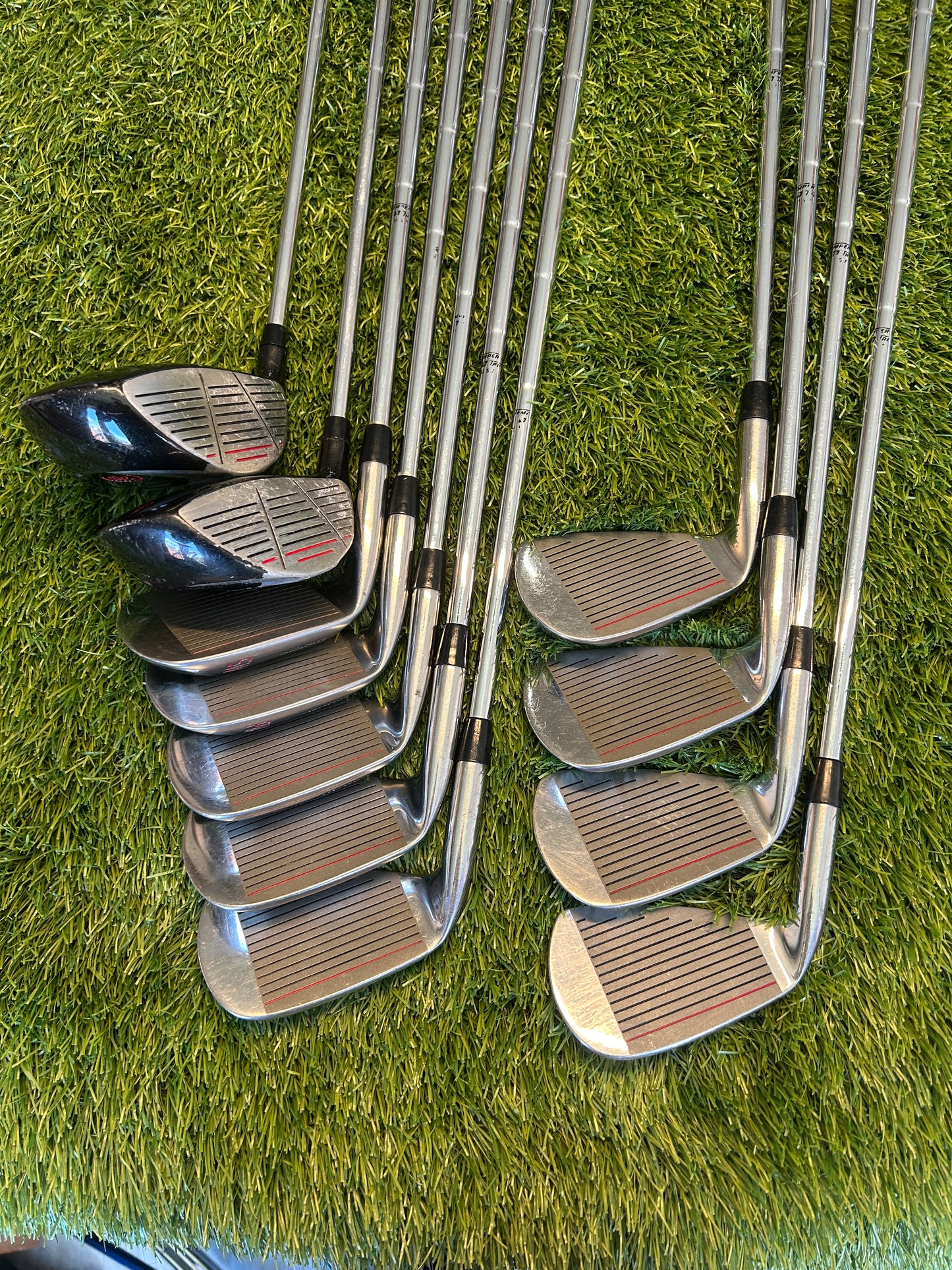 Memphis 4000iL Complete Golf Irons set 3-PW & SW + 3 wood & 5 Wood Oversize Heads Reg Flex RH