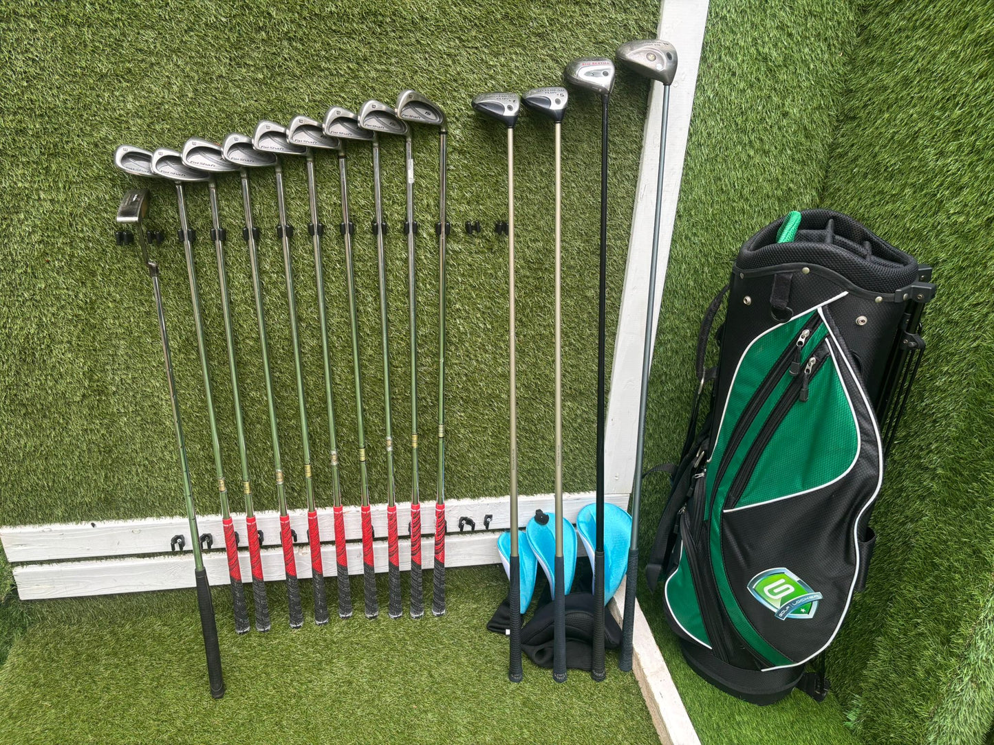 Callaway Big Bertha Woods + Wilson FatShaft Irons + Stand Bag (14 Clubs)