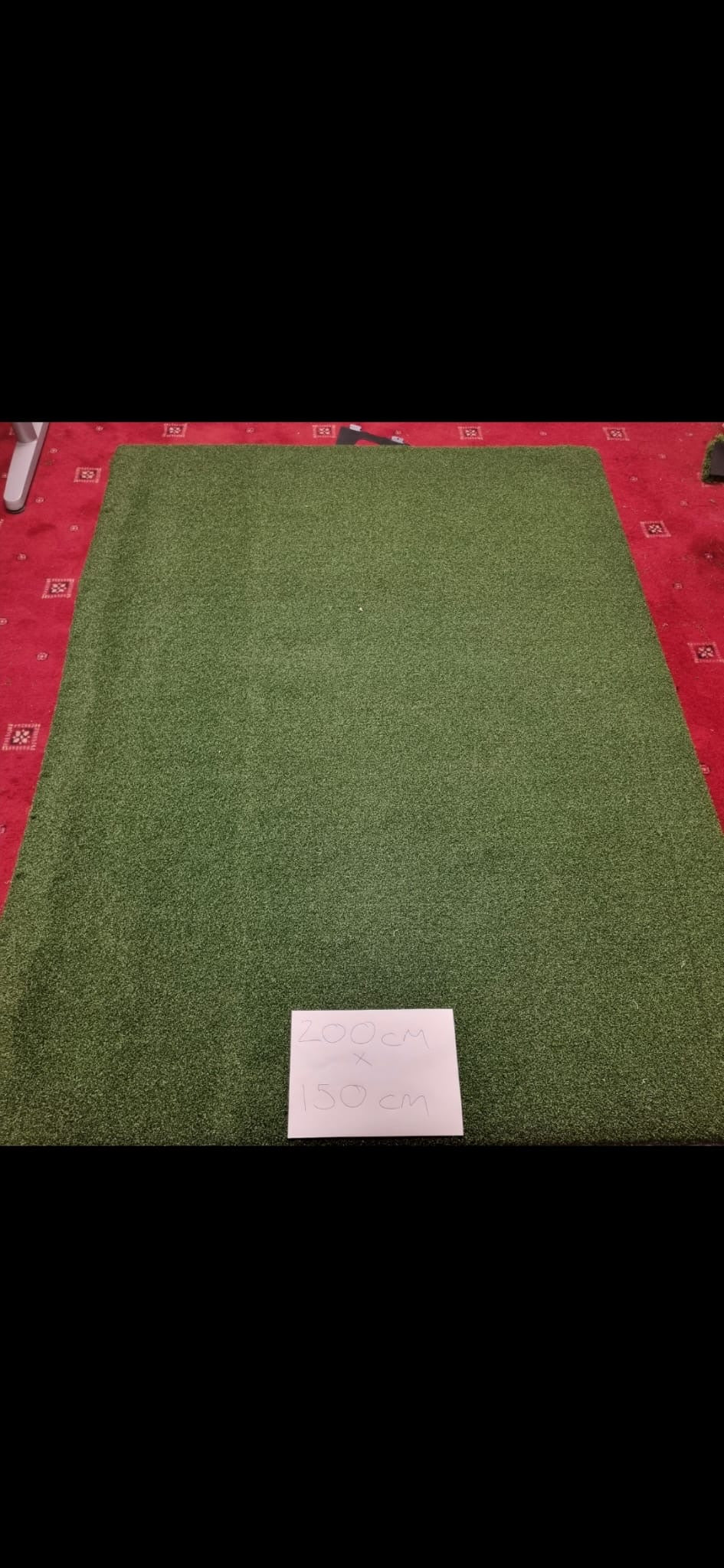 Nylon Golf Tee Mat 150x200cm Dark Green Artificial Turf