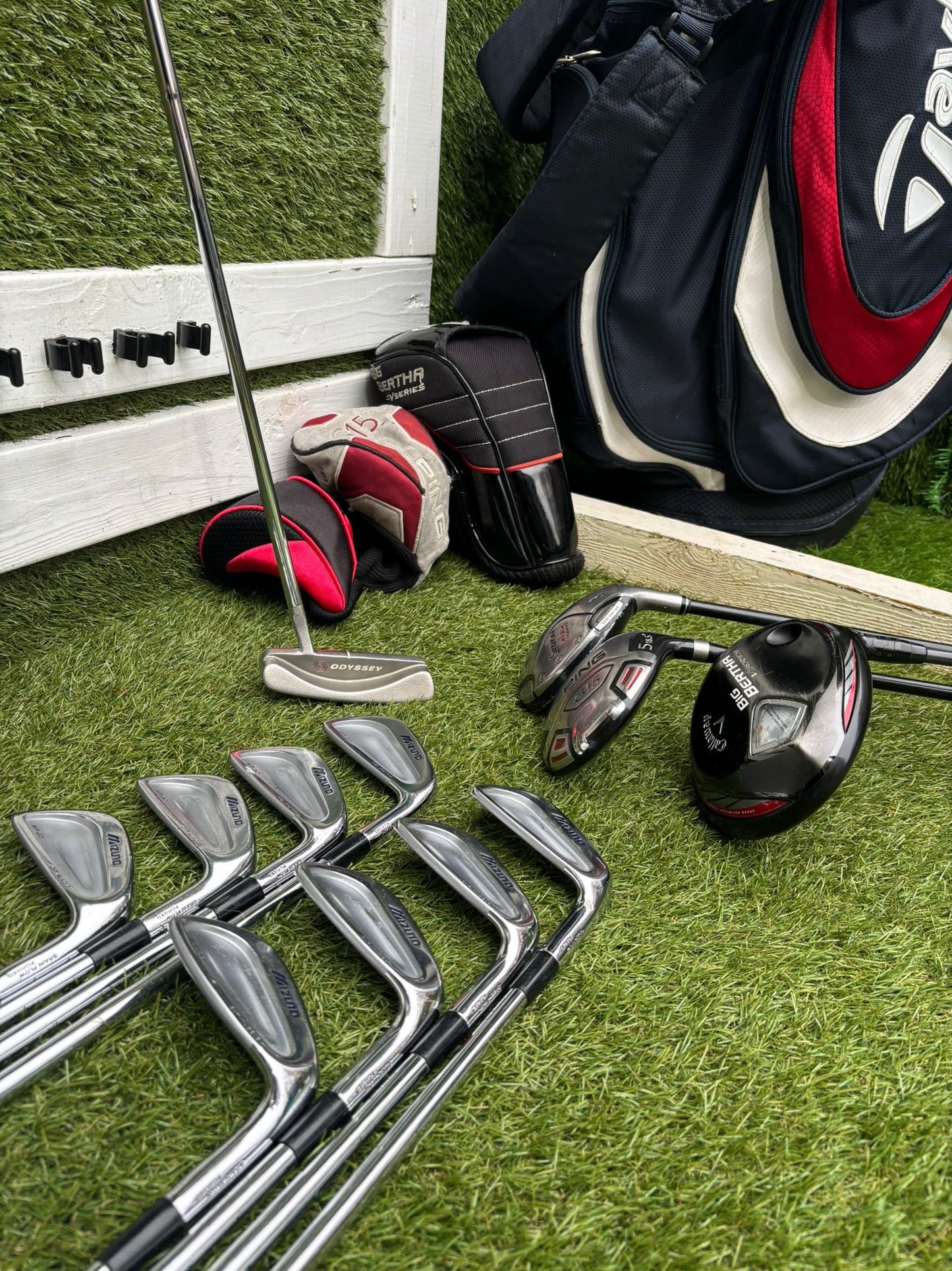 Mizuno MP-60 Forged Full Set + Callaway, Ping, Srixon & Odyssey Taylormade Bag £474.00