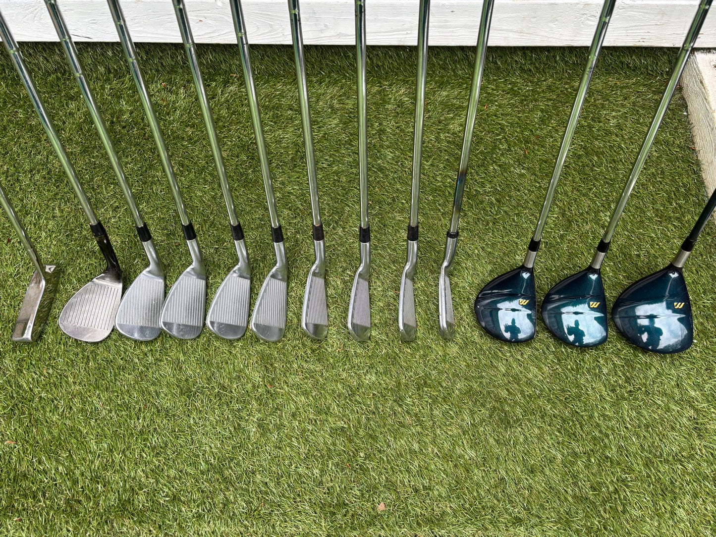 Maxfli Revolution Irons 3-PW + Mizuno Zoid Woods + Sun Mountain Cart Bag