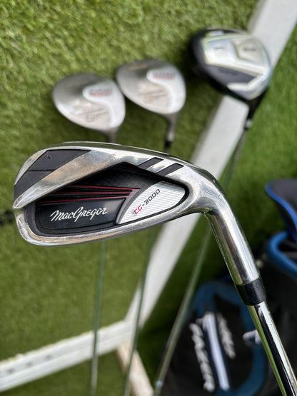 MacGregor CG-3000 Golf Set + XR2 Cart Bag – 10 Clubs - Bag Free P&P