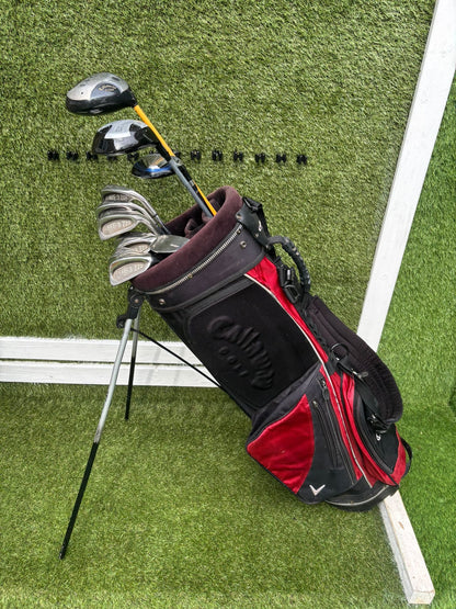 Golf Set – EEE 3ZZZ Irons + Callaway ERC Driver + Hybrid + 5 Wood + Callaway Stand Bag
