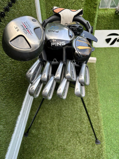 Titleist DTR Oversize Irons, PING G2 Fairway Wood & Callaway Stand Bag Golf Set