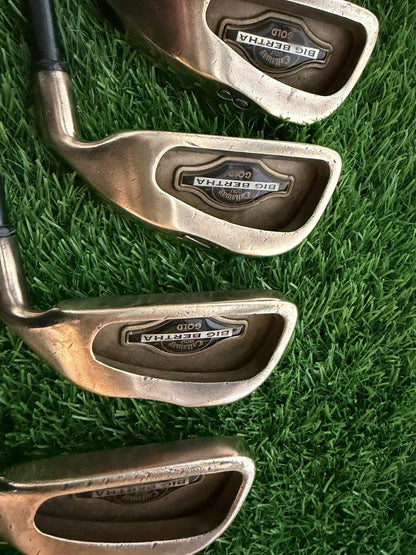 Men's Right Handed Premium Branded Callaway Big Bertha Gold Graphite Shafts- Complete Package Set.