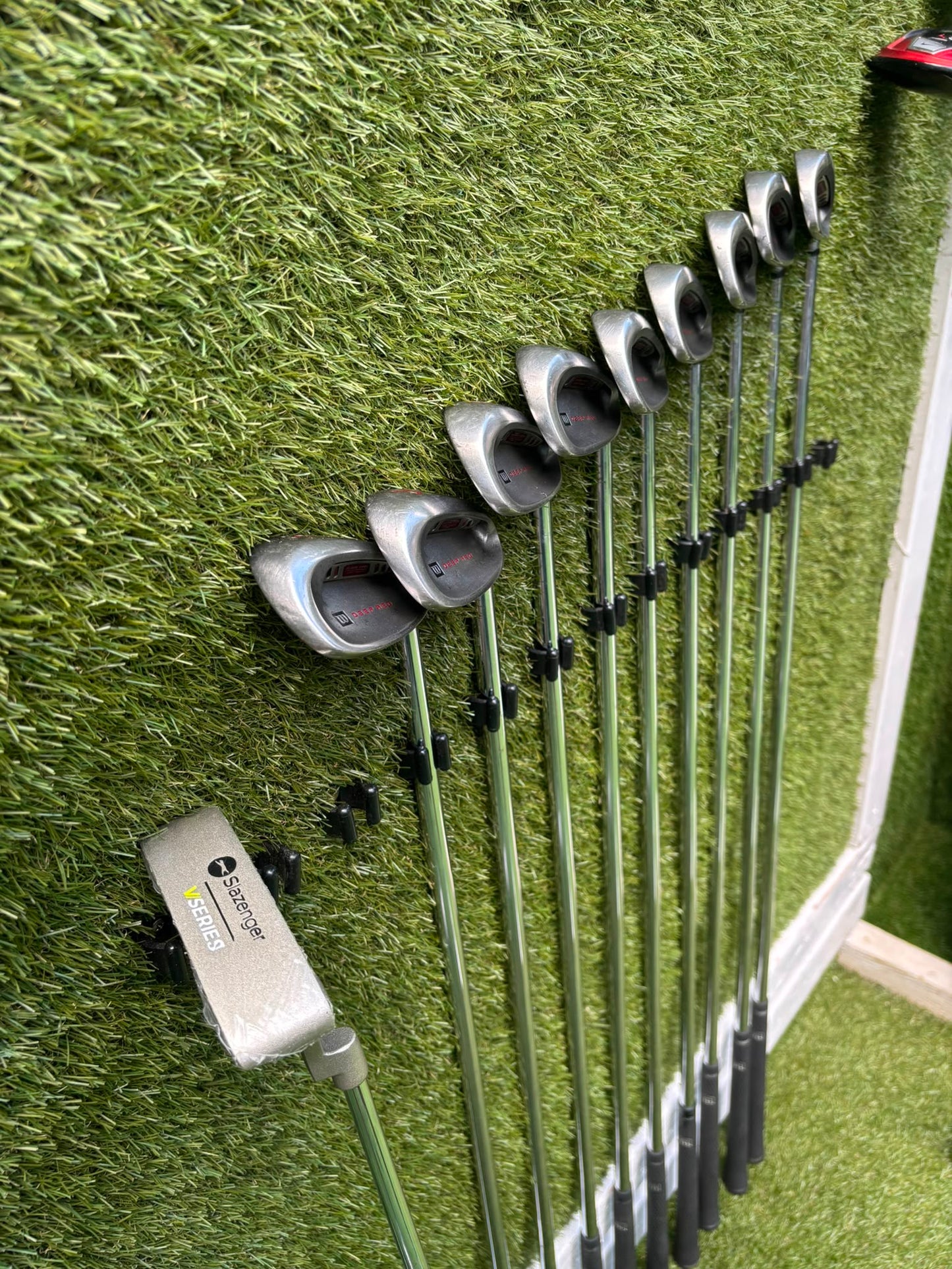 Wilson Deep Red Irons, Nike VR II Pro Woods, Brand New Putter & Wilson Cart Bag