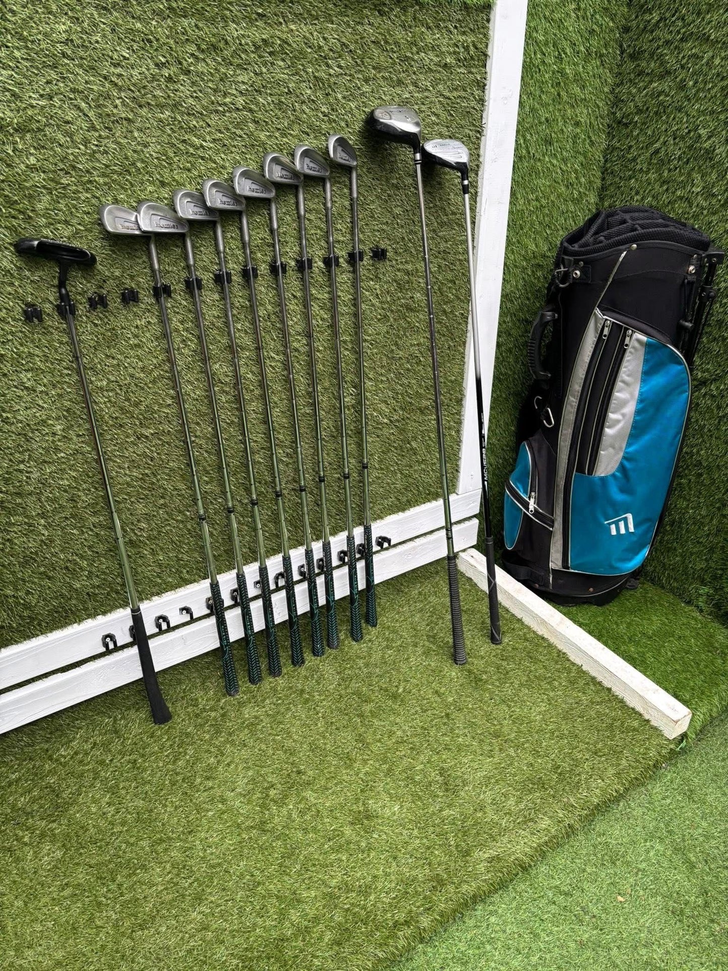 Premier Irons (3–9, SW) + Woods + Putter + Masters Bag – 11 Club Set £104.00