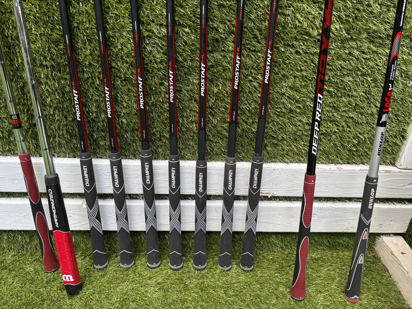 Wilson ProStaff HL Graphite Golf Set + Deep Red Woods & Wilson Deep Red Stand Bag