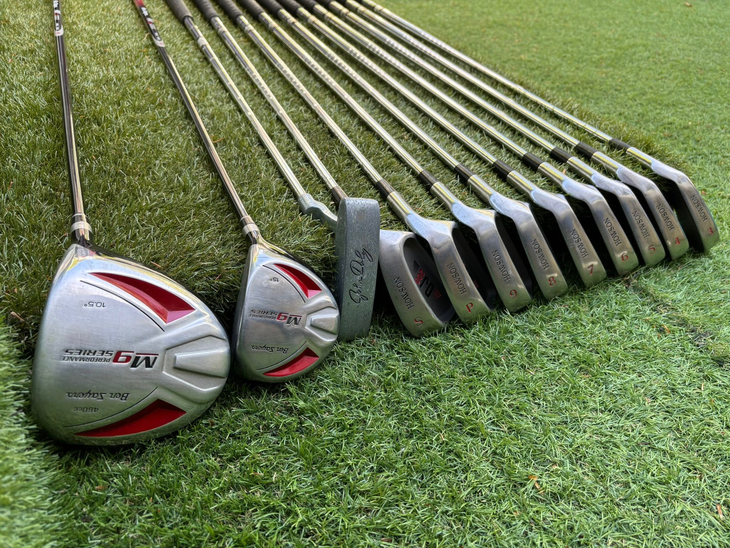 Howson DJ 200 Oversize Irons 3-SW + Ben Sayers M9 Woods & New Benross Bag