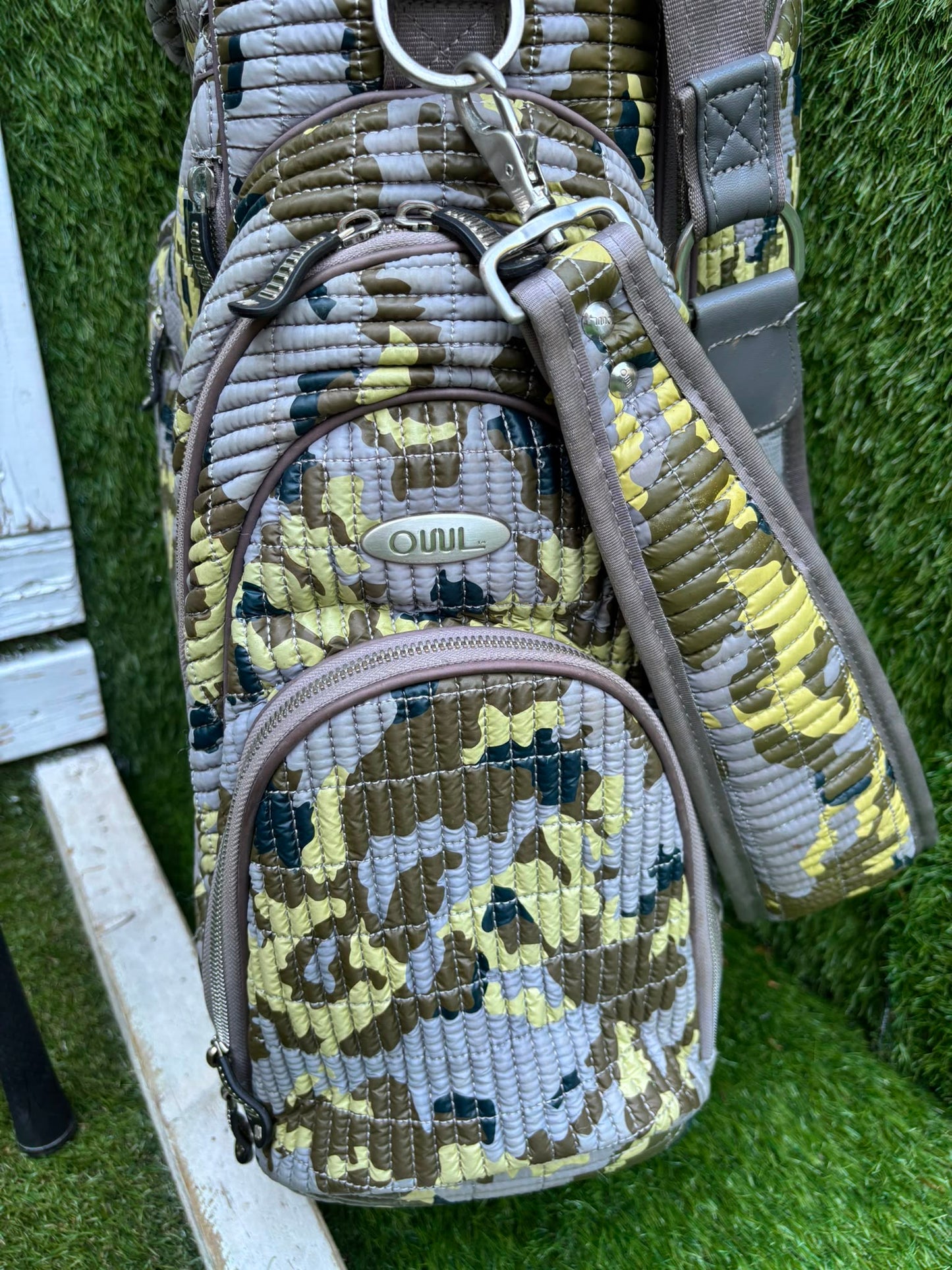 MacGregor V-Foil M565 Irons, Ping Driver, Ping Hybrid, TaylorMade Putter & Premium OUUL Camouflage Stand Bag