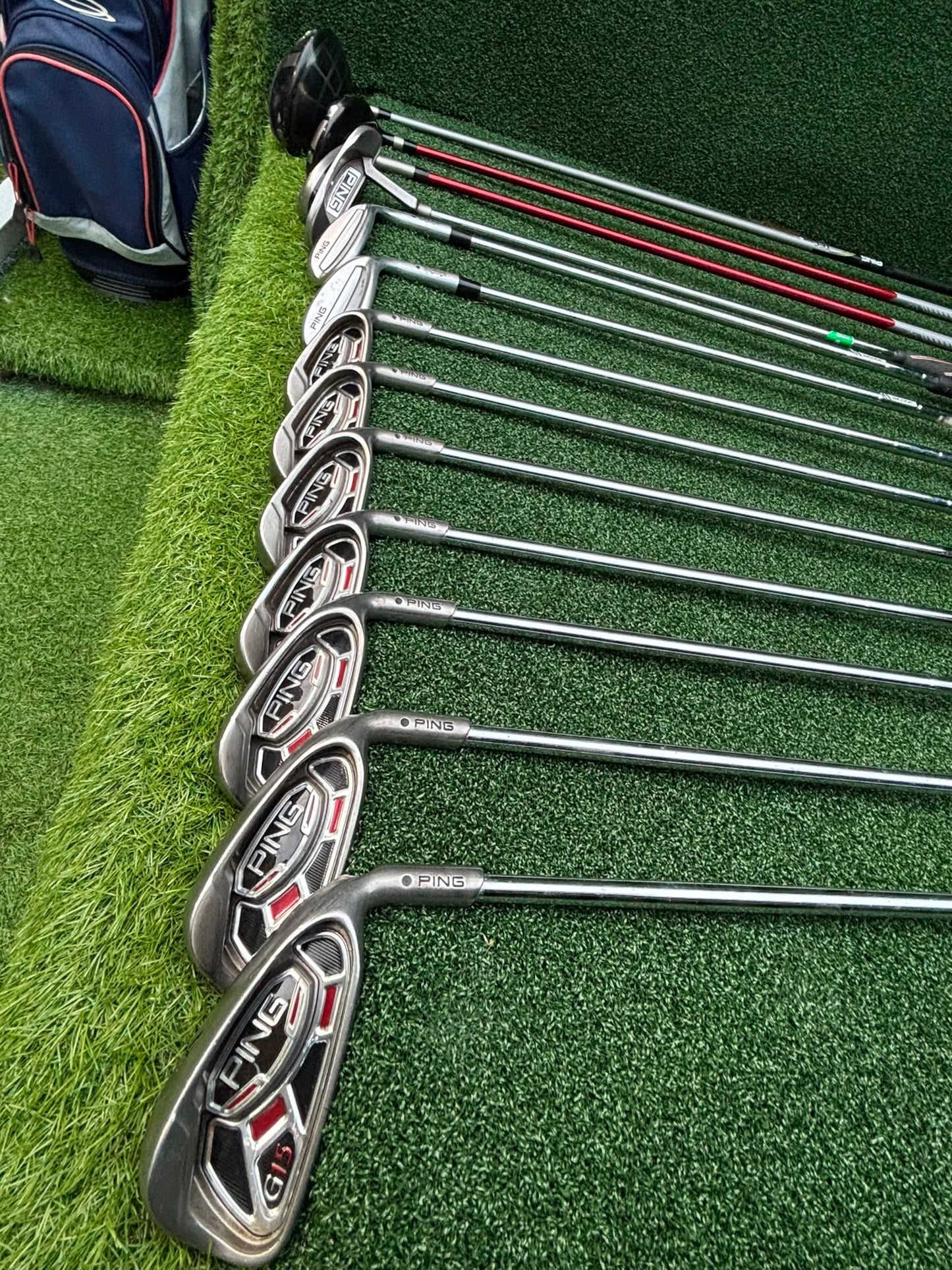 Ping G15 Complete Golf Set + Rapture Driver, Glide Wedges & Cobra Cart Bag