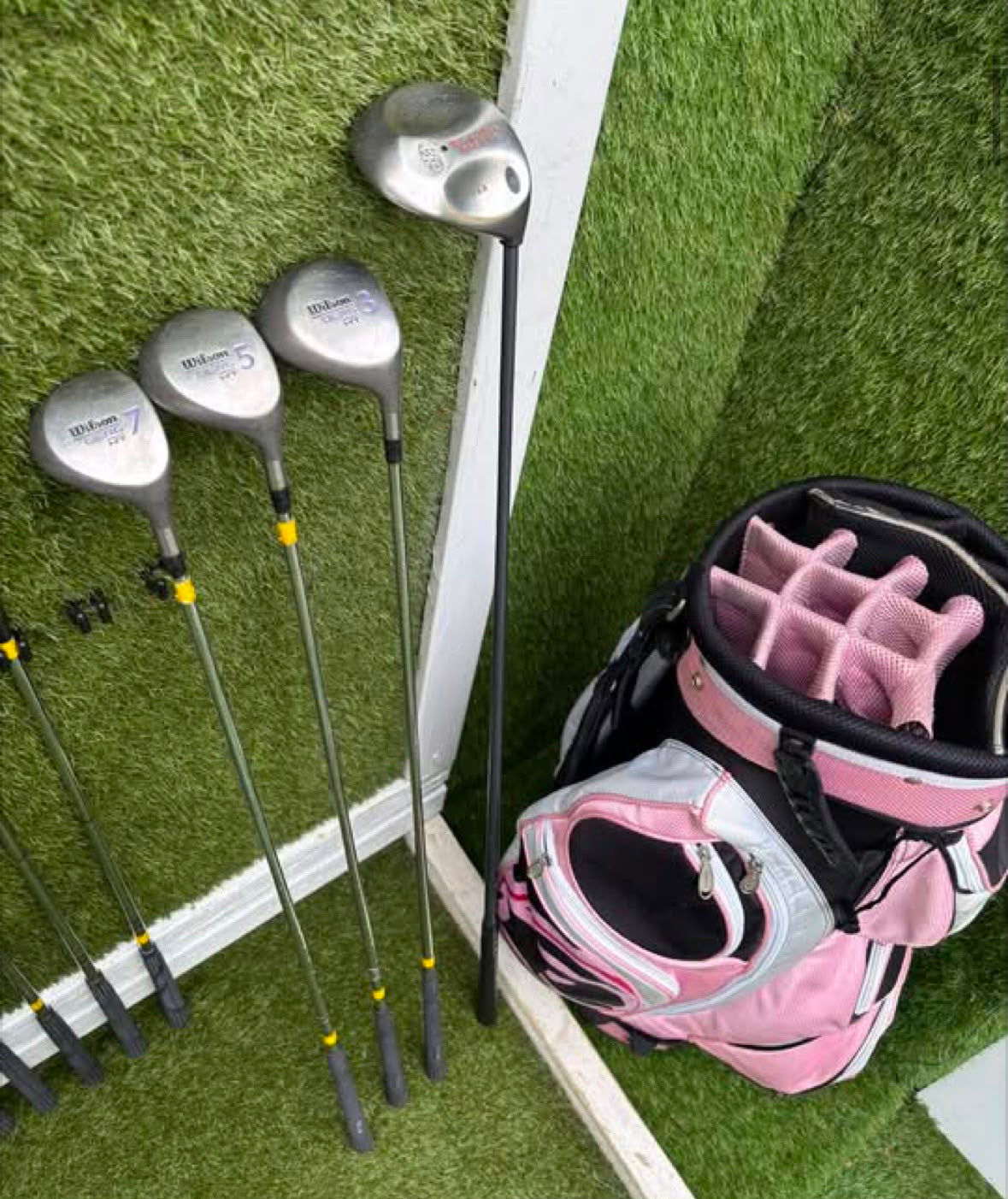 Wilson Berg HT Ladies Golf Set with Callaway Big Bertha War Bird Driver & Cart Bag Free P&P