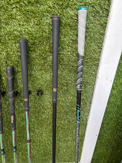 Wilson ProStaff Oversize Irons, Wilson Staff D300 Driver, Wilson Deep Red Woods & Wilson Stand Bag