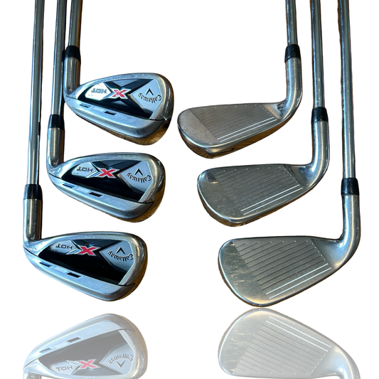 Callaway X Hot N-14 Iron Set 5-PW Regular (Uniflex) Steel shaft RH - Free P&P