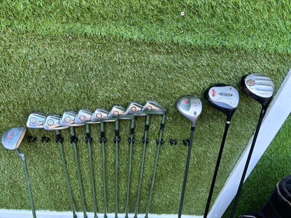 Walter Hagen Haig-Ultra 3–PW Golf Set – Hippo Driver, Wilson & Ben Sayers Woods, Wilson Putter & PowaKaddy Bag