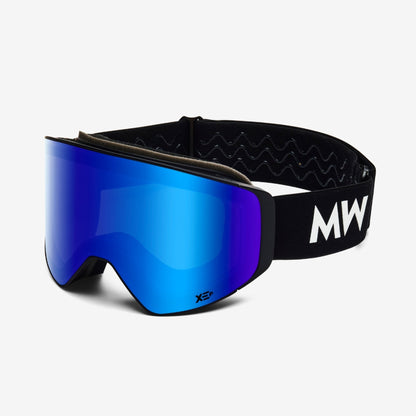Messy Weekend Ski Goggles, CLEAR XEP, Photochromic Lens, UV400, Black - Blue