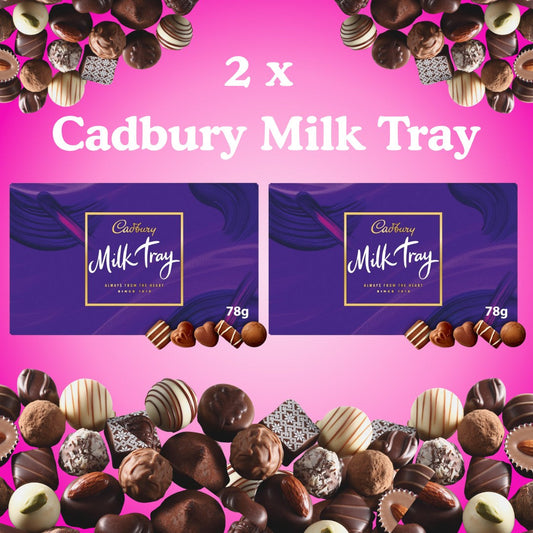 2 x Boxes of Cadbury Milk Tray 78 grams