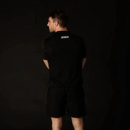 Men's Black Drytech Padel Performance T-Shirt