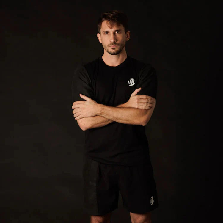 Men's Black Drytech Padel Performance T-Shirt