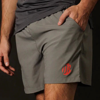 Men's Padel Shorts Drybreak Grey, Moisture-Wicking, Stretch