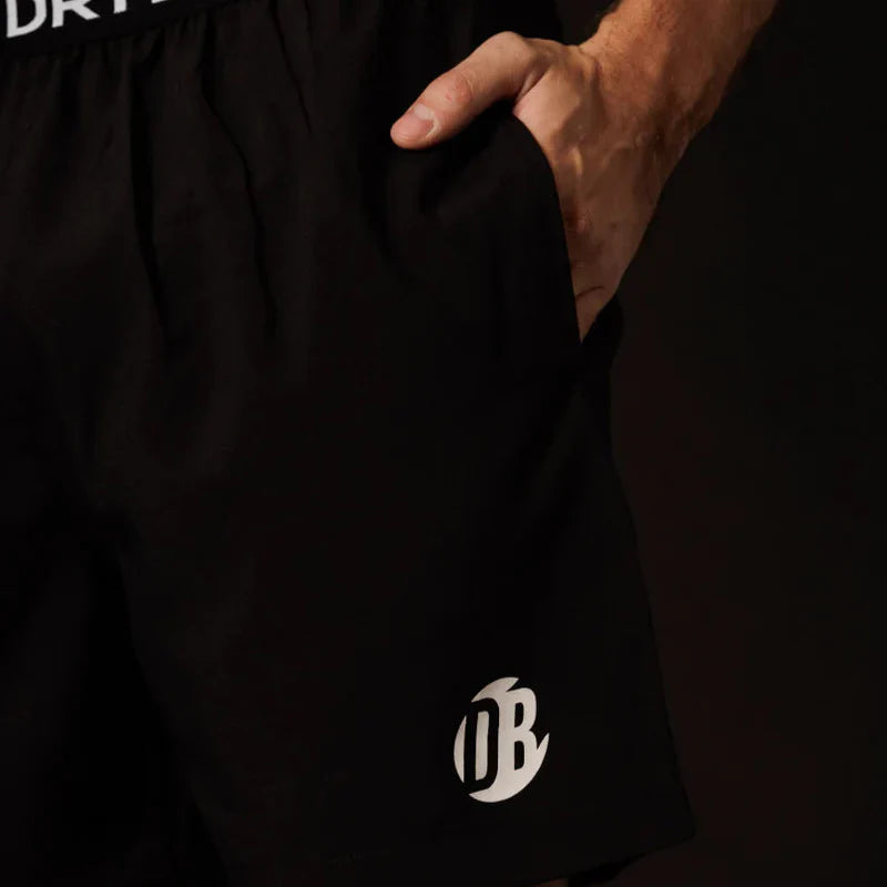 Men's Padel Shorts Black – Moisture-Wicking, Athletic Fit