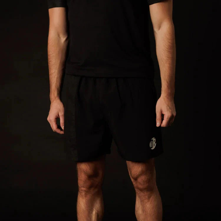 Men's Padel Shorts Black – Moisture-Wicking, Athletic Fit