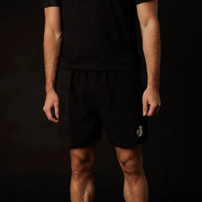Men's Padel Shorts Black – Moisture-Wicking, Athletic Fit