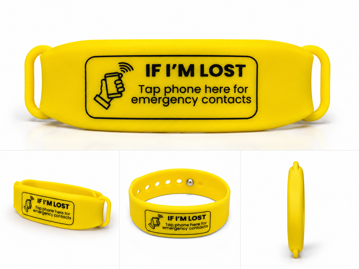 Scan me if I'm Lost Band - Fits Age 7 - Adult
