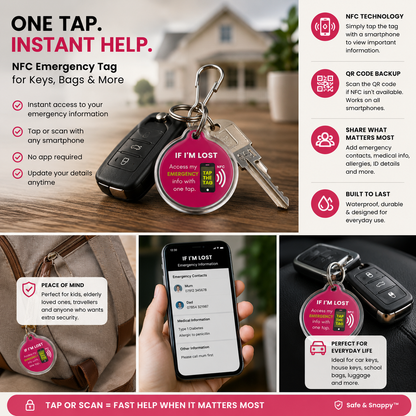 SOS Emergency Tag | NFC Keyring