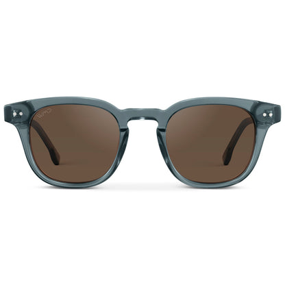 CLARK Mid-Century Polarized Men's Sunglasses in Crystal Stone Blue by WMP Eyewear UK