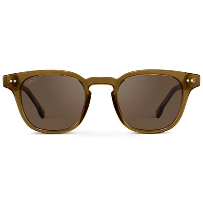 CLARK Mid-Century Polarized Men's Sunglasses in Crystal Verde by WMP Eyewear