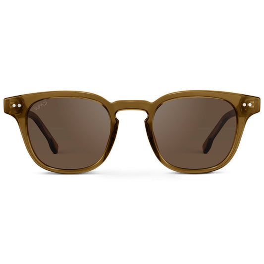 CLARK Mid-Century Polarized Men's Sunglasses in Crystal Verde by WMP Eyewear