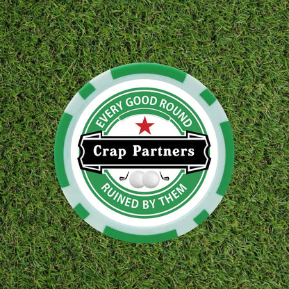Heineken Themed Funny Golf Poker Chips