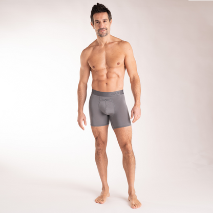 3-Pack: IKON Men's 6" Boxers - Charcoal